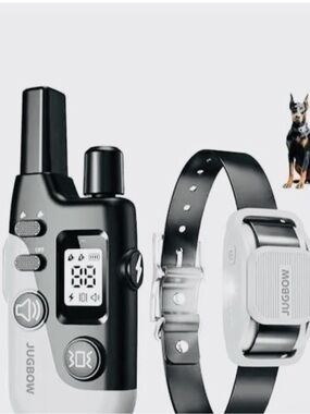 Jugbow Rechargeable Black Dog Training Collar with Remote